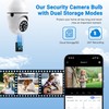 DYPCO Light Bulb Security Camera -5G& 2.4GHz WiFi Camera Outdoor
