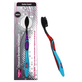 TopMed ets Smokers Charcoal Toothbrush Extra Hard ( Color May Vary ) 1 Count