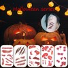 Fake Scars，Zombie Scars Tattoos - 6 Pack Realistic Scar Tattoos