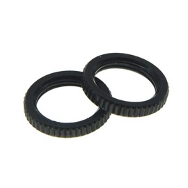 KAISH 10 x Black Toggle Switch Nut for Gibson Les Pauls with Switchcraft Switch USA Thread 15/32" Fine Knurled