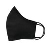 Plain Black Cotton Face Mask Protective Covering Washable Reusable Breathable