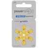 Varta Box Of 60 Power One Hearing Aid Batteries. Yellow
