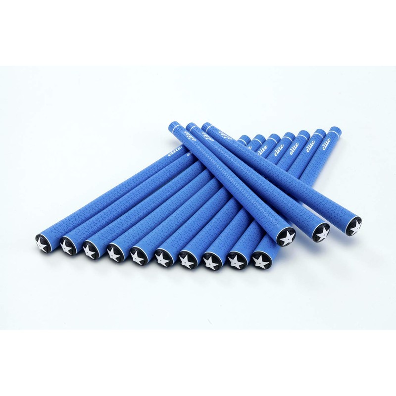 elitegrips Y360SH Golf Grips, Set of 13, Marine Blue, Backline