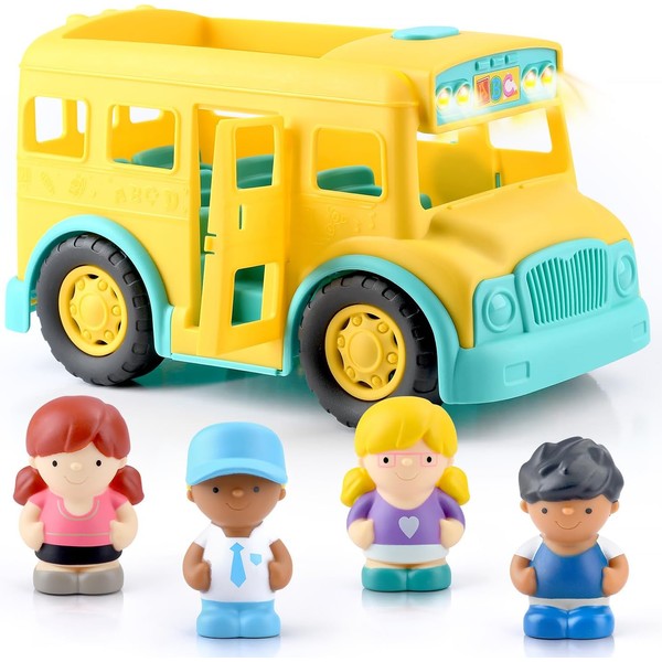 Little Explorer Yellow School Bus | Interactive Toddler Toy with