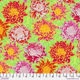 FreeSpirit NEW SNOW LEOPARD DESIGNS PHILIP JACOBS UTOPIA DANCING MUMS FLORAL FABRIC HALF YD