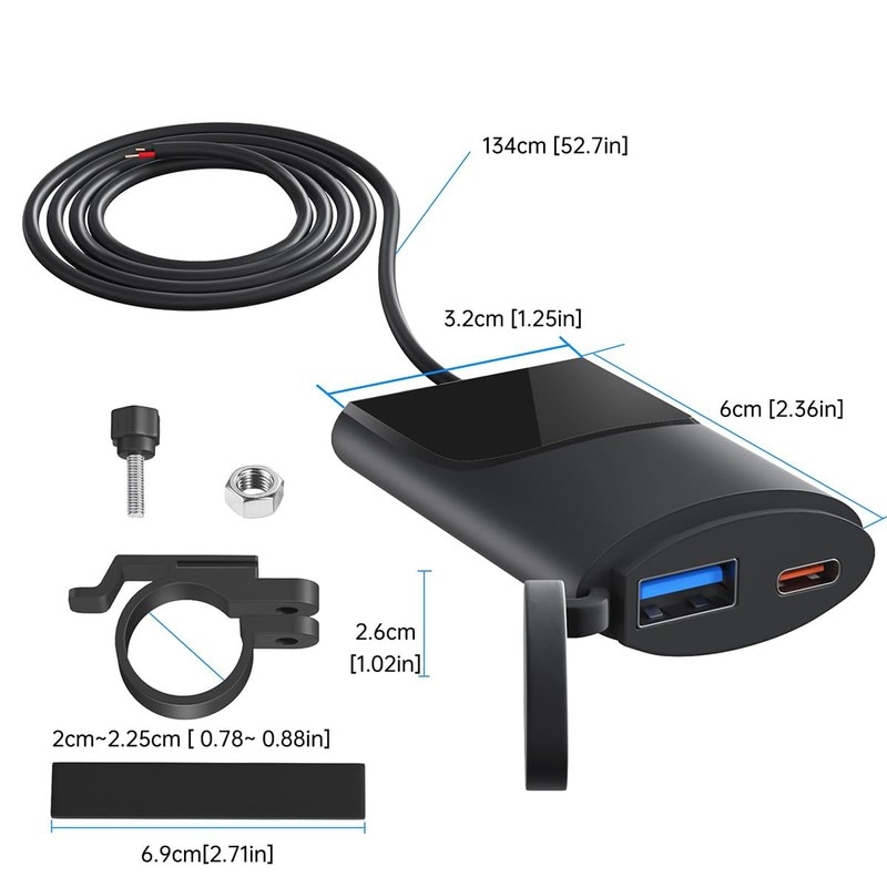 Ieron Ultra Thin USB Socket 12V with Intelligent Power Off