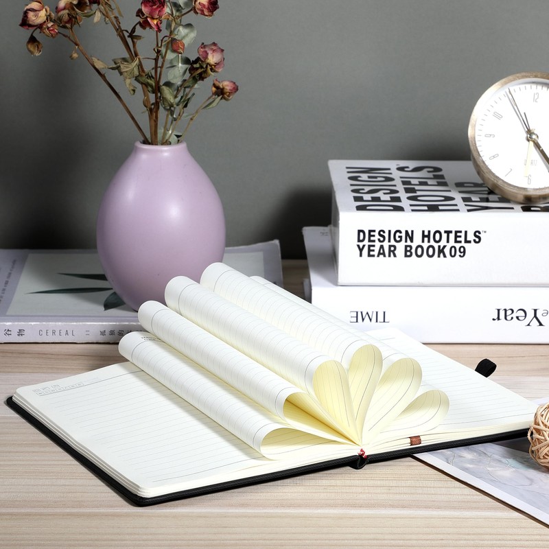 CAGIE Lined Journal Notebook for Work, Hardcover Notebook Journal with