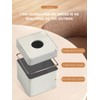 Cloudever Tissue Box Holder Cover, Modern PU Leather Square Decorative