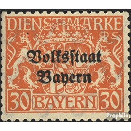 Prophila Collection Bavaria D37y Mint NH ** MNH 1919 State Crest (Stamps for Collectors) Flags / Coat of Arms / Maps