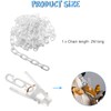 Blulu Plastic Toy Chain Organizer Stuffed Animal Storage Chain with