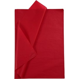Red | 25 Large Sheets of Tissue Paper | 50x70 cm | Craft & Gift Wrapping
