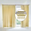 WUBAYI 50 Set Metal Brass Curtain Rings and Hooks, 30mm
