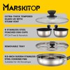 MARSKITOP Egg Poacher, Poached Eggs Cooker, Stainless Steel Egg Poaching