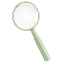 Handheld Reading Magnifying Glass, 3.5X & 5X Dual Lens Magnifier, Green