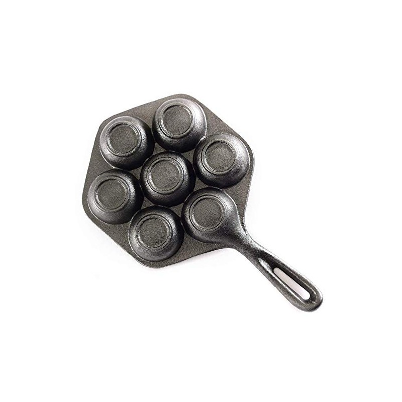 SCI Scandicrafts 7-Cup Aebeleskiver Pan, Cast Iron