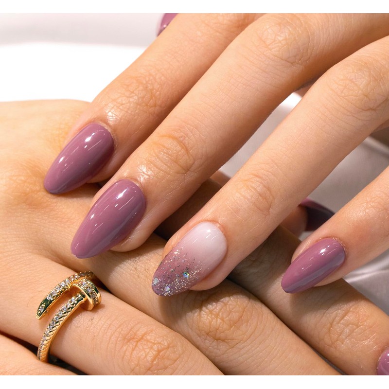 Curvlife Press on Nail, 32Pcs 16 Sizes Acrylic Nail Tips,
