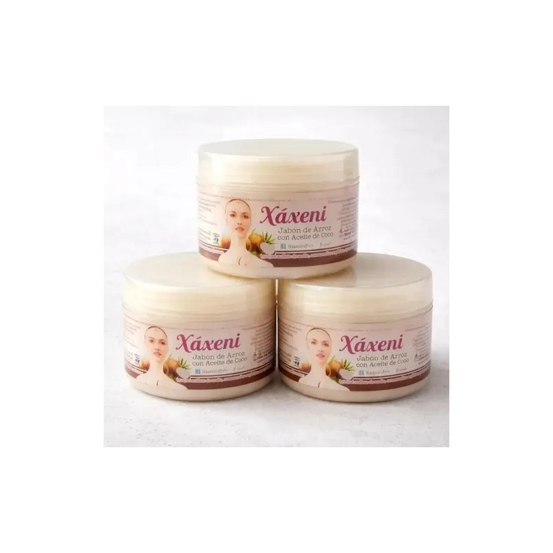 Jabón Aclarante De Arroz Con Aceite De Coco
