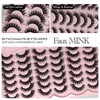 etokdos Natural Lashes Wispy Short Cat Eye False Strip Lashes