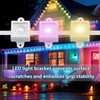 40 Sets,Light Clips for Govee Outdoor Light （Square） Secure Mounting