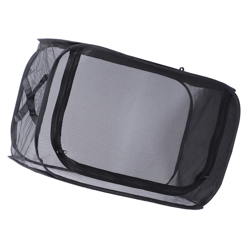 Black Collapsible Foldable Ventilated Insect Light Transmission Mesh Cage House