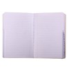 A5 Index Notebook Hardback Leatherette Cover 8mm Ruled Margin A-Z