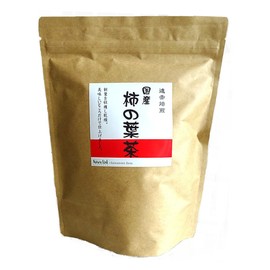 Persimmon Leaf Tea Made in Japan, Far Infrared Roasting, Decaffeinated 0.1 oz (3 g) Tea Bags x 50 Packs