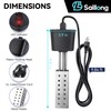 Saillong Pond Heater, Floating Deicer Heater for Outdoor Ponds, Koi