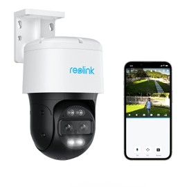 REOLINK PTZ Security Camera System 4K, IP PoE 360 Camera with Dual-Lens, Auto 6X Hybrid Zoomed Tracking, 355 Pan & 90 Tilt, Outdoor Surveillance, AI Detection, Trackmix PoE (Renewed)
