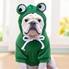 Pet Clothing Dog Transformation Shaped Hoodie (Frog,XL)