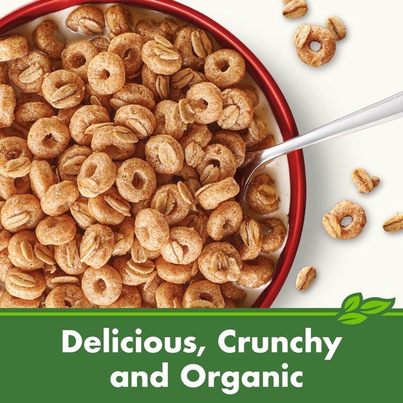 Cascadian Farm Organic Cinnamon Oat Clusters Breakfast Cereal, Made With