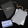 Teskyer Mini Wallet Men's Small Card Case, PU Leather Slim