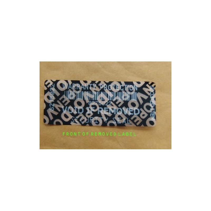 Product Protection Black with White Printing Tamper Evident Security Labels
