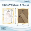 Icona Bay 5x7 Gold Picture Frame, Modern Style Wood Composite