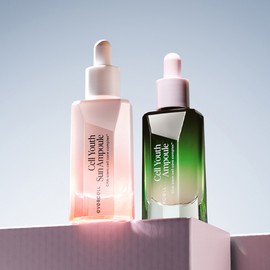 Evercell [Duo Set] Evercell Cell Youth Ampoule 30ml + Sun Ampoule 30ml Anti-aging moisture sunscreen whitening sunscreen / [듀오세트] 에버셀 셀 유스 앰플30ml+선앰플30ml 안티에이징 수분 선크림 미백 자외선차단제