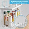 Cabinet Door Organizer 2Pcs, Foil and Plastic Wrap Organizer with