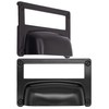 Fuxxer® 2 x Label Windows, Metal Handles, Black Antique Look,
