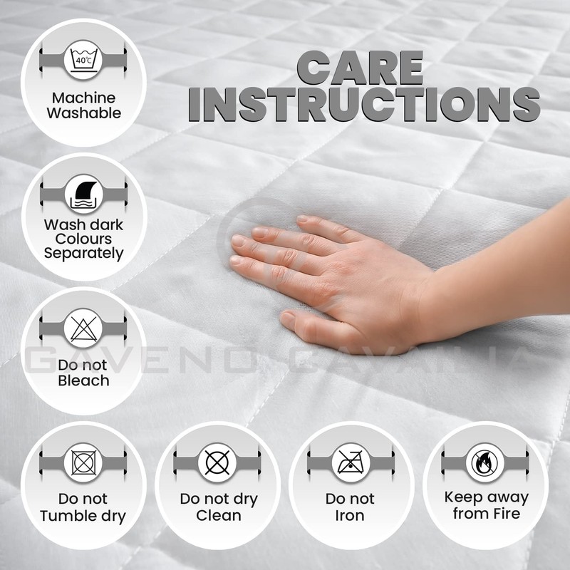 GC GAVENO CAVAILIA Extra Soft Quilted Mattress Protector, Fully Fitted