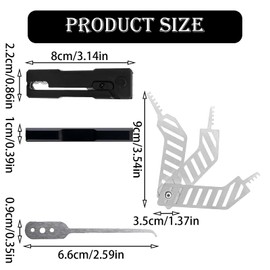 Lock Picking Kit, 2-Piece Lock Pick Set, Professional Locksmith Tools for Training, Portable Lockpicking Tool with Iron Material, 8 * 23cm