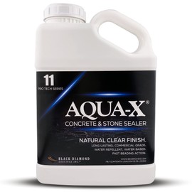 1 Gal. AQUA-X 11 Clear Penetrating Concrete Sealer & Stone | Natural Finish | Professional Grade | Indoor & Outdoor | Fast Dry and Long Lasting Protection