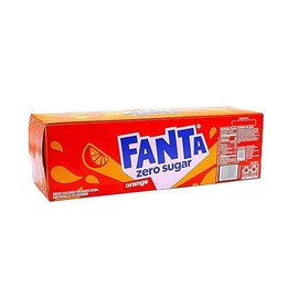 Fanta Zero Sugar Orange Soda, 12 Pack