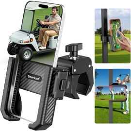 Soporte de teléfono para carrito de golf, instalación de clip de teléfono 3S, bloqueo y liberación 1s, organizador de teléfono para iPhone Galaxy y más, compatible con Yamaha Club Car EZGO, accesorios de carrito de golf, regalo esencial para hombres y mujeres