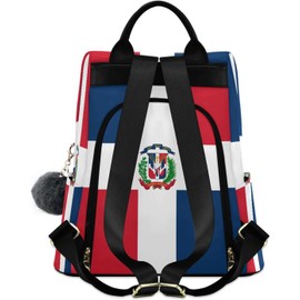 GuoChe - Mochila de moda para mujer, moda para viajes, trabajo, uso diario con llavero de pompones