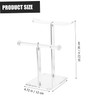 Minkissy Hairband Organizer Double Layer Acrylic Holder Display Rack Ideal