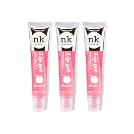 nickaknewyork NK lip gloss gel 15ml Vitamin E, Shiny, Nourishes, Lip gel (Grapefruit, Pack Of 3)