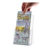 Marketing Holders 4"W Brochure Holder Trifold Pamphlet Maps Menu Pack
