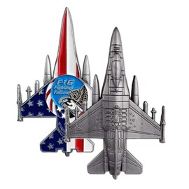 US Air Force F-16 Fighting Falcon Military Challenge Coin Airman Gift