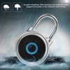 GS50F Smart Padlock IP65 Waterproof USB Charging Pure Fingerprint Luggage