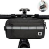 ROYAL FAIR Bike Handlebar Bag Frame Bag with Reflective Stripe,
