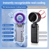 Coolhill Handheld Portable Fan with Ice Cooler: 100-Speed 5500mAh Rechargeable