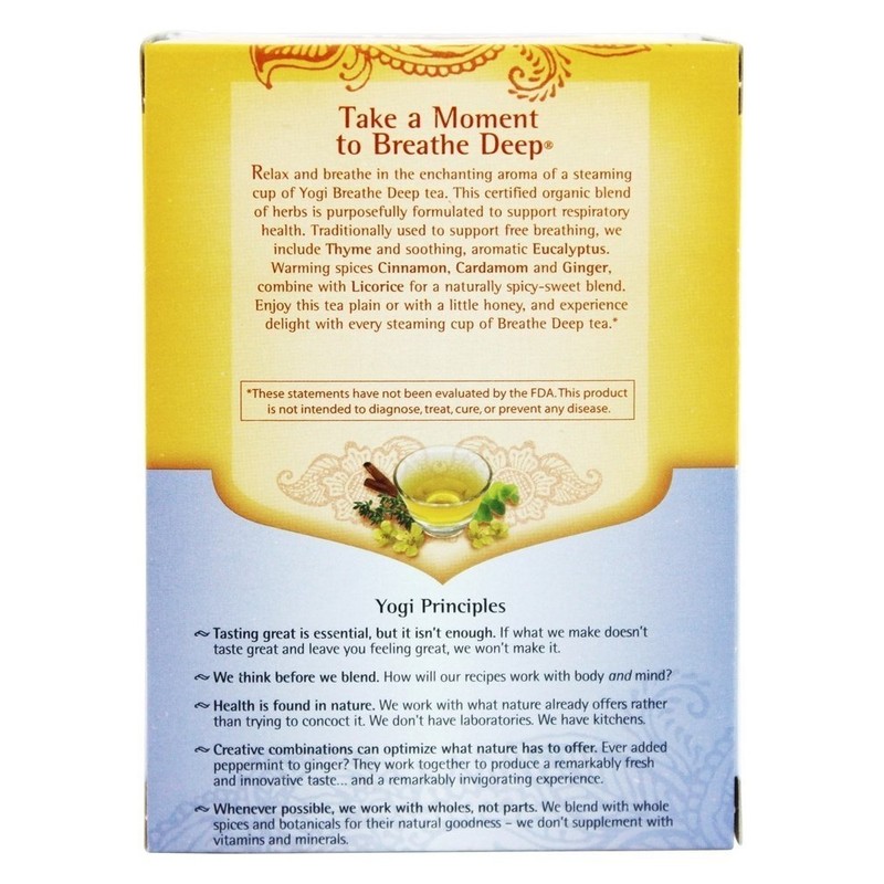 Yogi Tea Breathe Deep Herbal Tea 1.12 Ounces